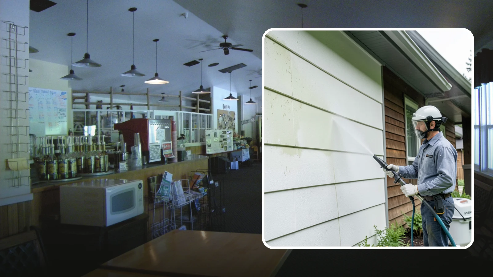 EIFS Cleaning in Black Diamond, King County, WA - EIFS cleaning safely removes mildew and grime from synthetic stucco systems that demand a very gentle, moisture-conscious...