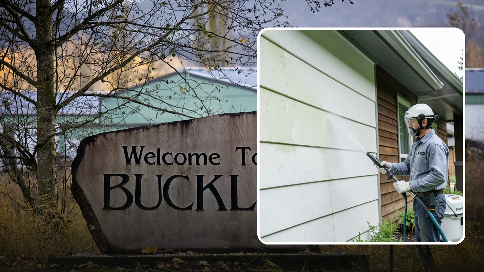 EIFS Cleaning in Buckley, Pierce County, WA - EIFS cleaning safely removes mildew and grime from synthetic stucco systems that demand a very gentle, moisture-conscious...