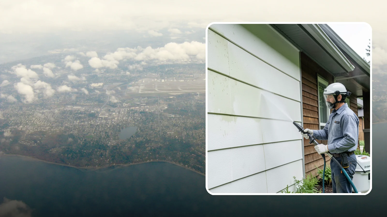 EIFS Cleaning in Burien, King County, WA - EIFS cleaning safely removes mildew and grime from synthetic stucco systems that demand a very gentle, moisture-conscious...