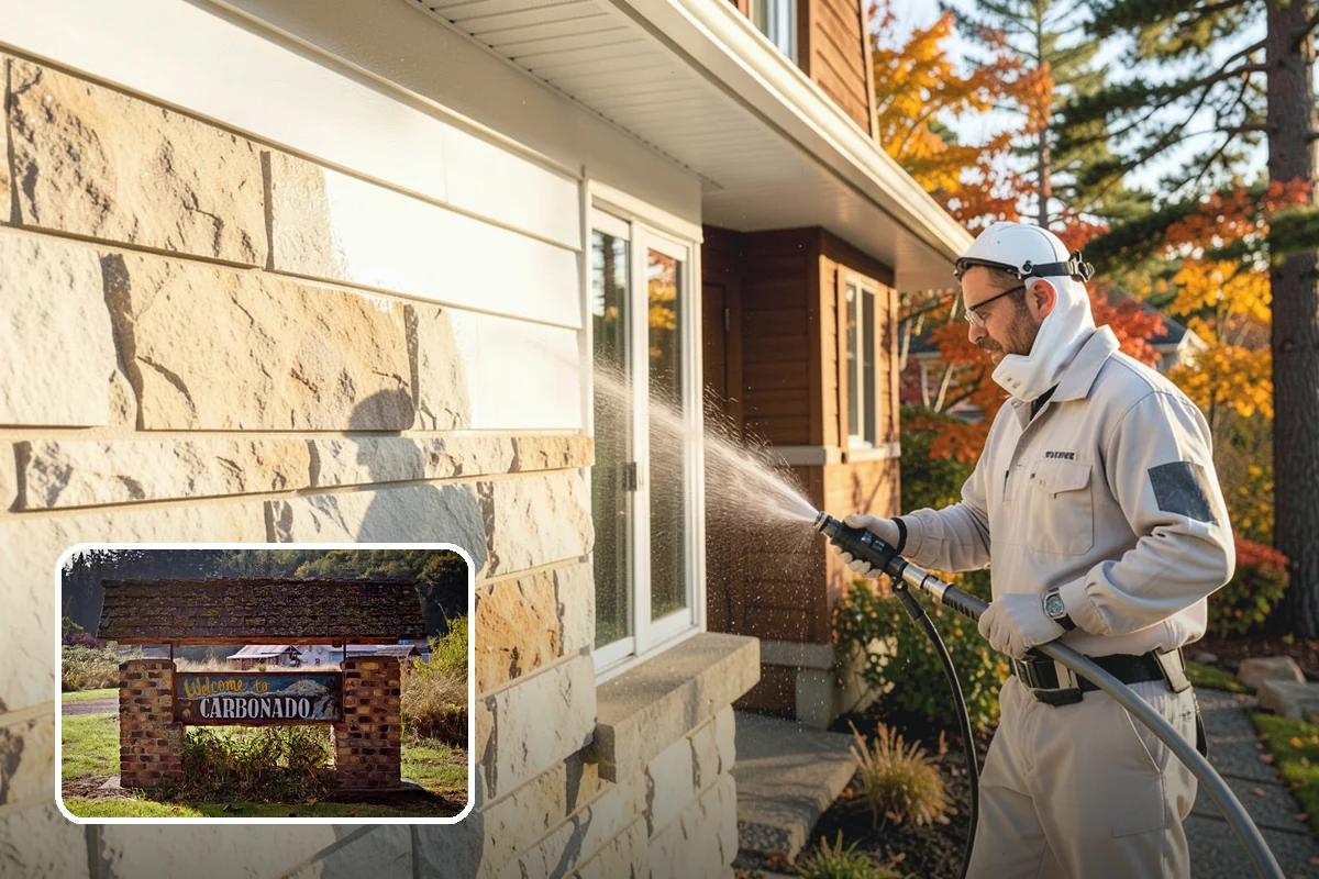 EIFS Cleaning in Carbonado, Pierce County, WA - Cleans synthetic stucco without abrasive force