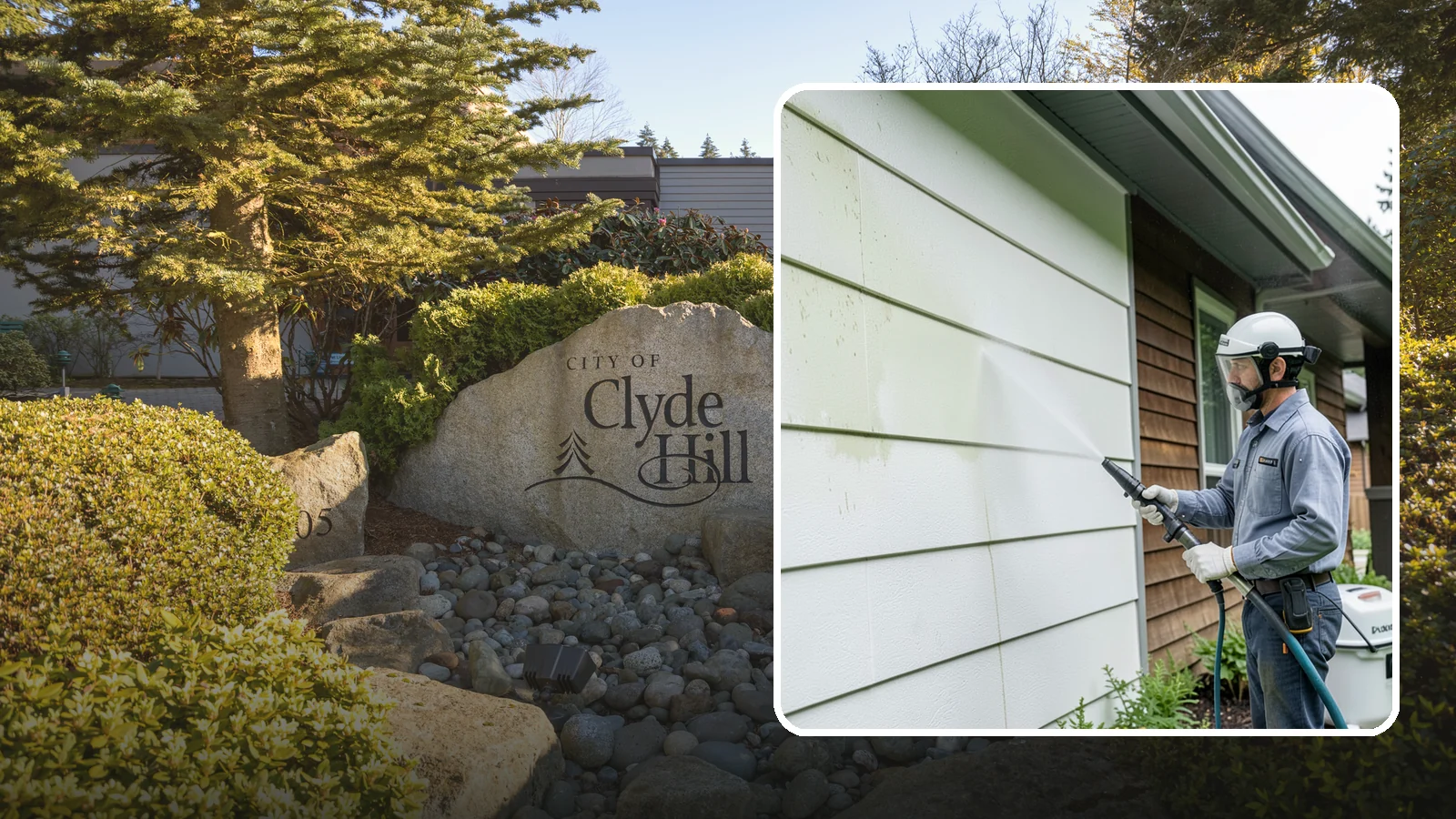 EIFS Cleaning in Clyde Hill, King County, WA - EIFS cleaning safely removes mildew and grime from synthetic stucco systems that demand a very gentle, moisture-conscious...