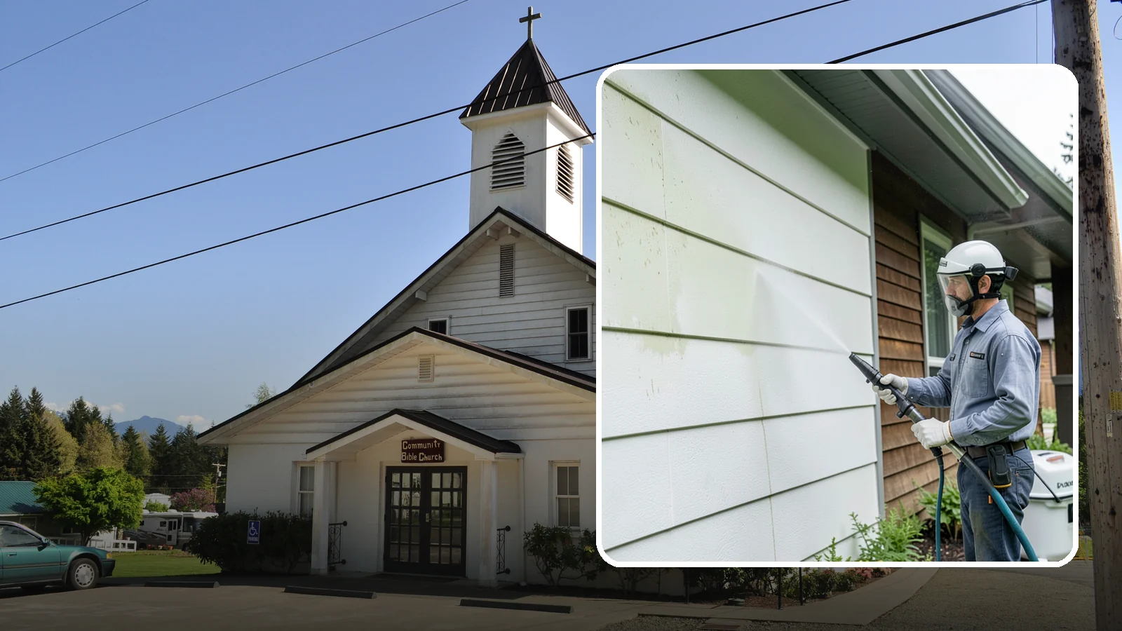 EIFS Cleaning in Concrete, Skagit County, WA - EIFS cleaning safely removes mildew and grime from synthetic stucco systems that demand a very gentle, moisture-conscious...