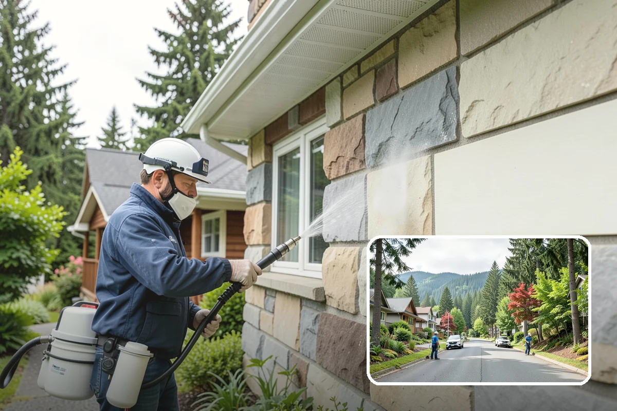 EIFS Cleaning in Darrington, Snohomish County, WA - Cleans synthetic stucco without abrasive force