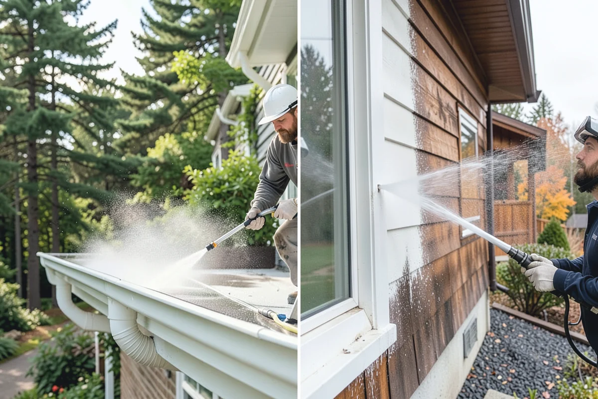 EIFS Cleaning in Darrington, Snohomish County, WA - Identify the EIFS finish and note any damaged areas