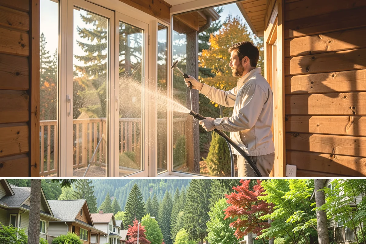 EIFS Cleaning in Darrington, Snohomish County, WA - Schedule in the dry summer stretch so the sensitive system dries fully and stays free of trapped moisture.