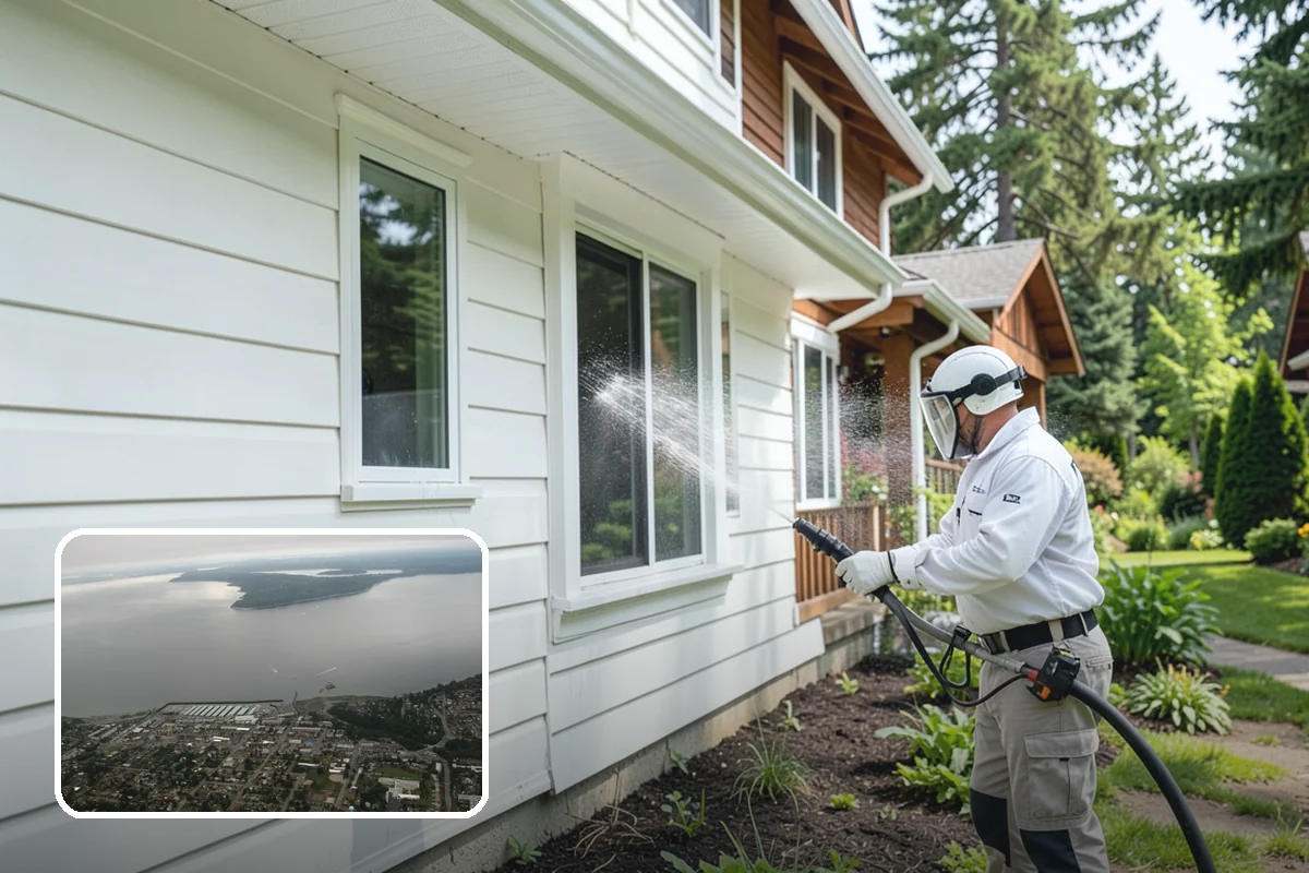 EIFS Cleaning in Des Moines, King County, WA - Cleans synthetic stucco without abrasive force