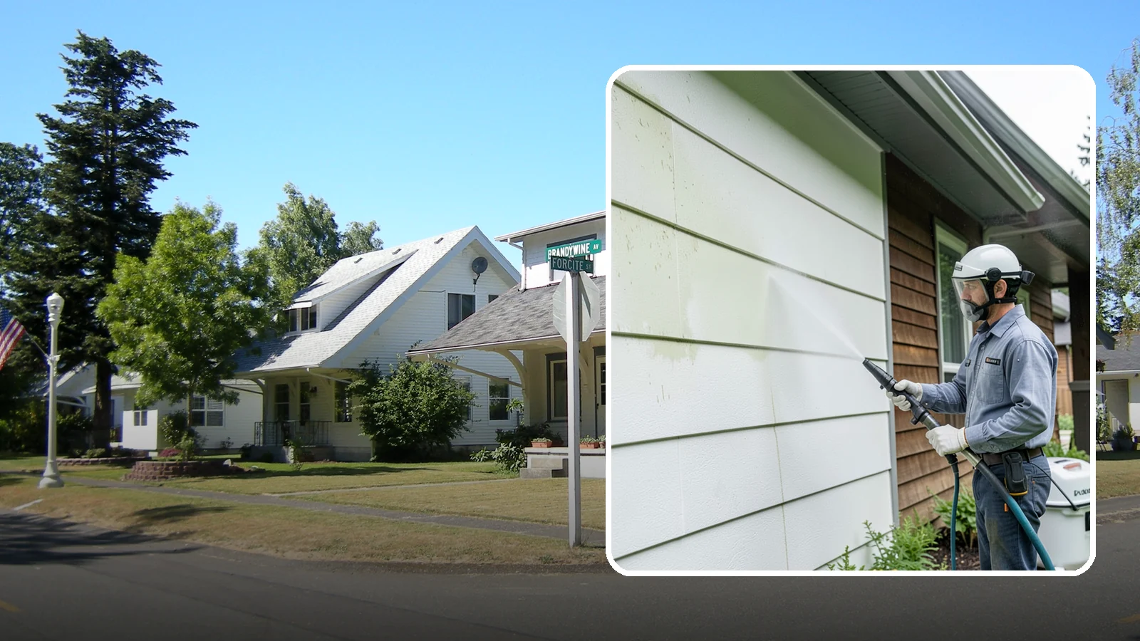 EIFS Cleaning in DuPont, Pierce County, WA - EIFS cleaning safely removes mildew and grime from synthetic stucco systems that demand a very gentle, moisture-conscious...