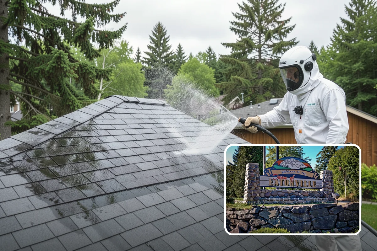 EIFS Cleaning in Eatonville, Pierce County, WA - Cleans synthetic stucco without abrasive force
