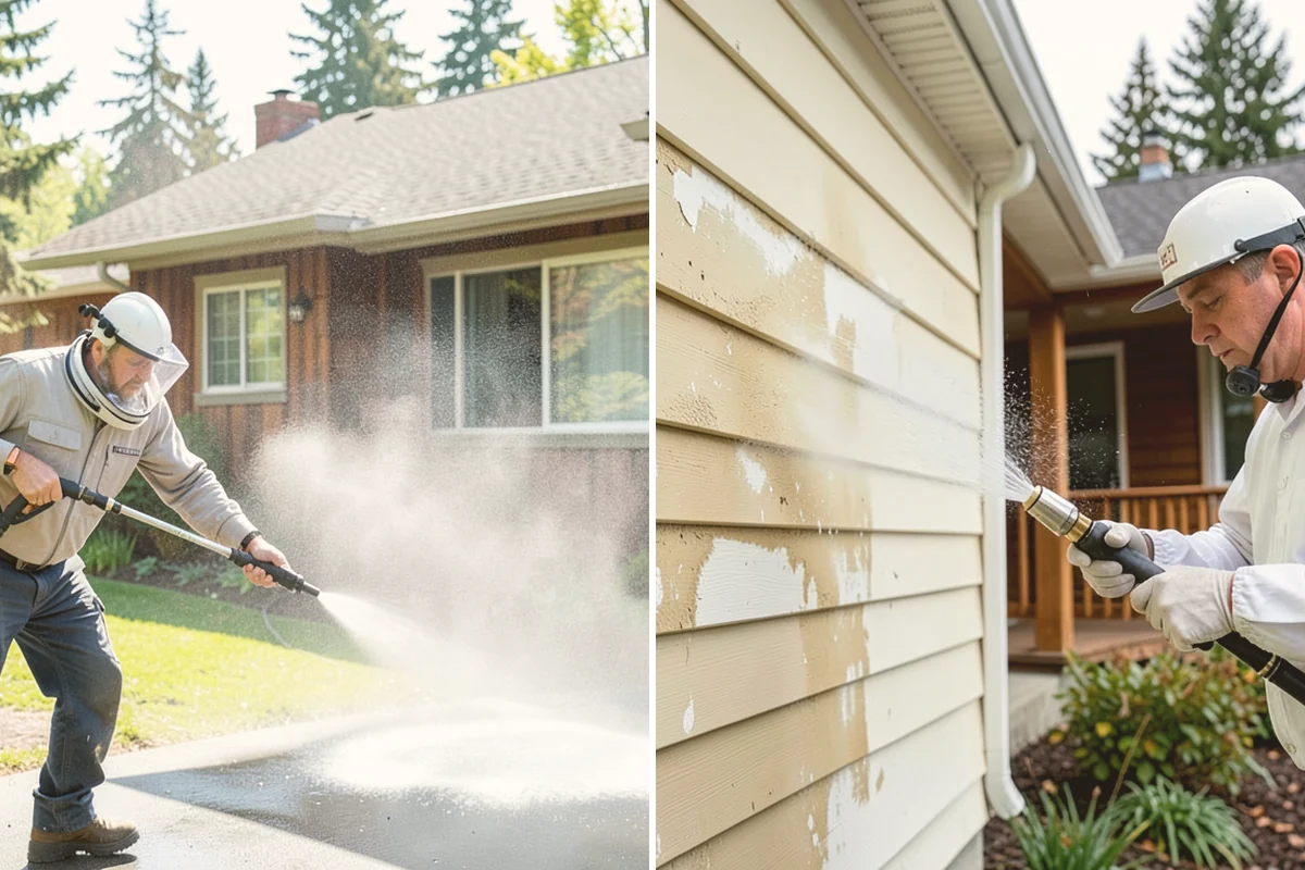 EIFS Cleaning in Eatonville, Pierce County, WA - Identify the EIFS finish and note any damaged areas