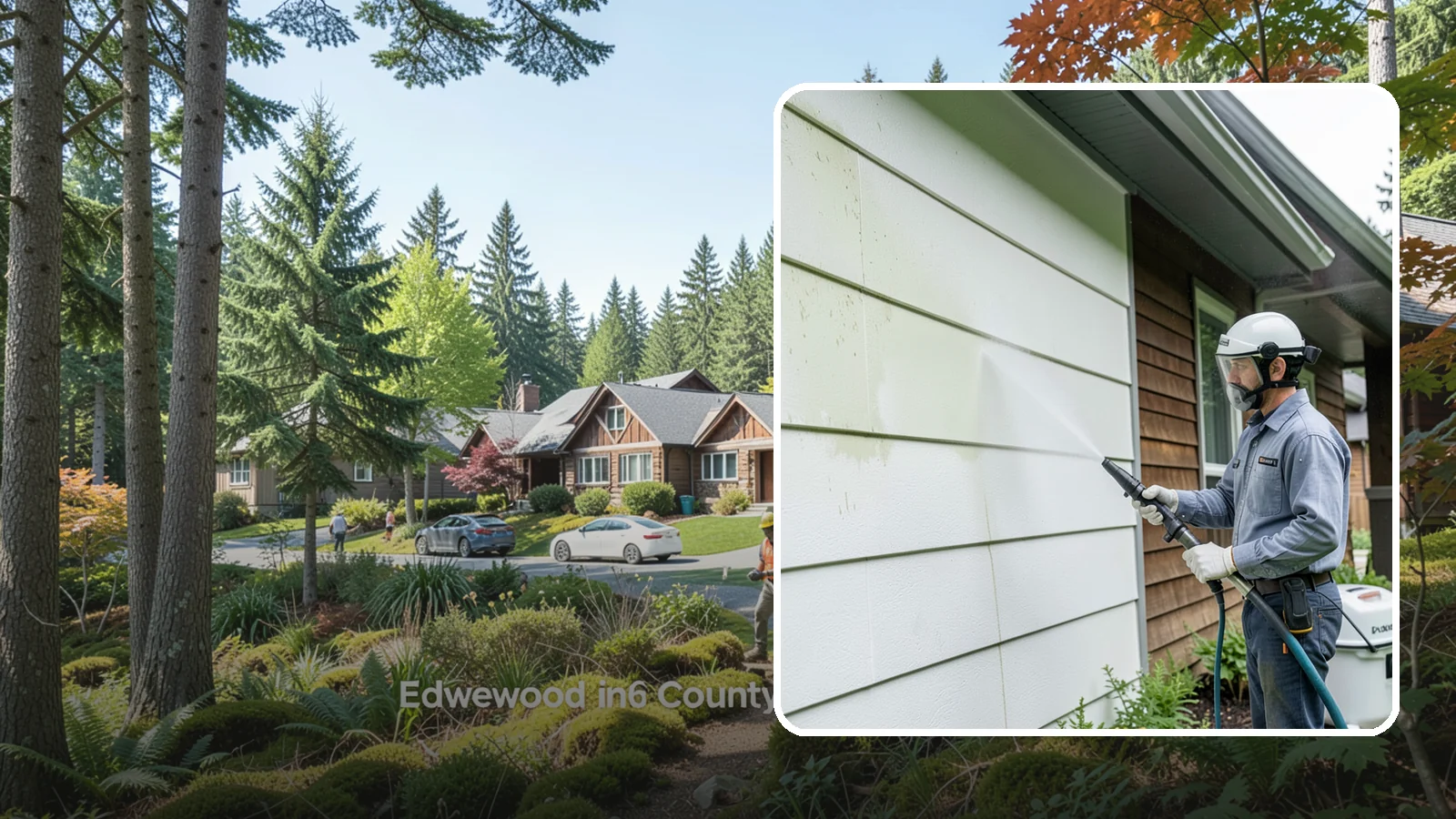 EIFS Cleaning in Edgewood, Pierce County, WA - EIFS cleaning safely removes mildew and grime from synthetic stucco systems that demand a very gentle, moisture-conscious...