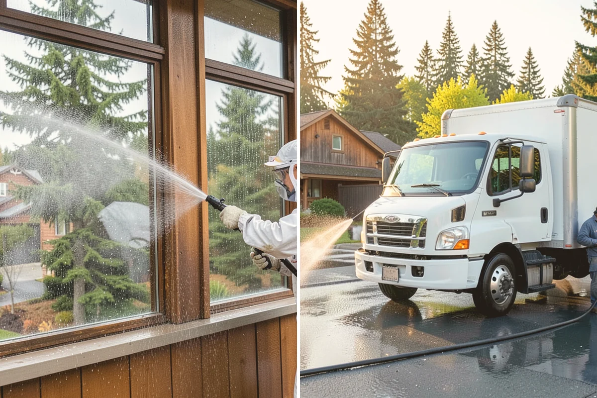 EIFS Cleaning in Edmonds, Snohomish County, WA - Identify the EIFS finish and note any damaged areas