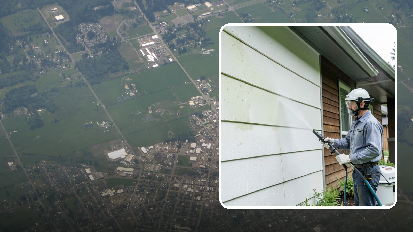EIFS Cleaning in Enumclaw, King County, WA - EIFS cleaning safely removes mildew and grime from synthetic stucco systems that demand a very gentle, moisture-conscious...