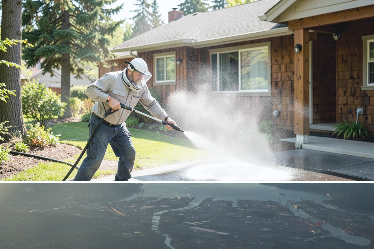 EIFS Cleaning in Fife, Pierce County, WA - Schedule in the dry summer stretch so the sensitive system dries fully and stays free of trapped moisture.