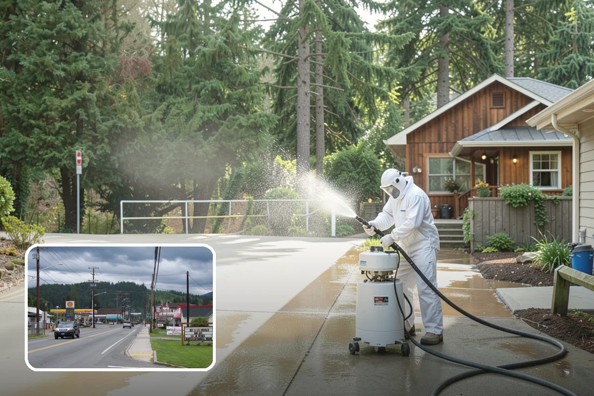 EIFS Cleaning in Granite Falls, Snohomish County, WA - Cleans synthetic stucco without abrasive force
