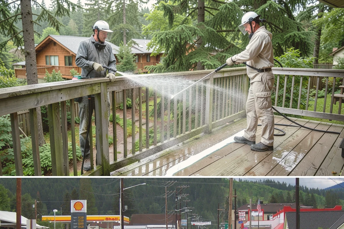 EIFS Cleaning in Granite Falls, Snohomish County, WA - Schedule in the dry summer stretch so the sensitive system dries fully and stays free of trapped moisture.