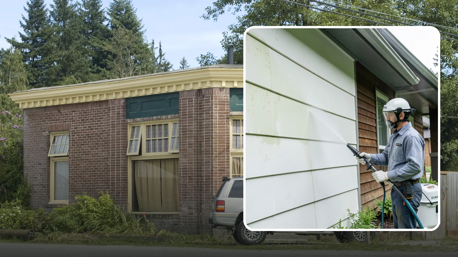 EIFS Cleaning in Hamilton, Skagit County, WA - EIFS cleaning safely removes mildew and grime from synthetic stucco systems that demand a very gentle, moisture-conscious...