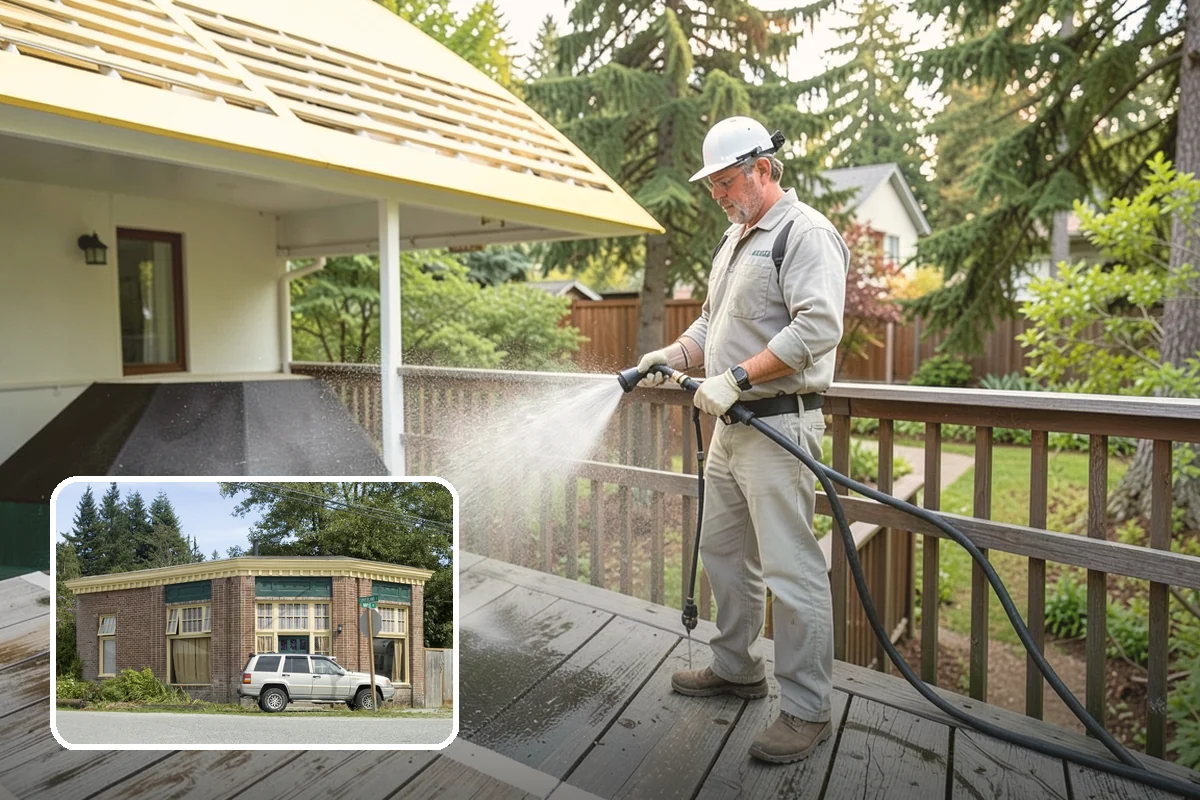 EIFS Cleaning in Hamilton, Skagit County, WA - Cleans synthetic stucco without abrasive force