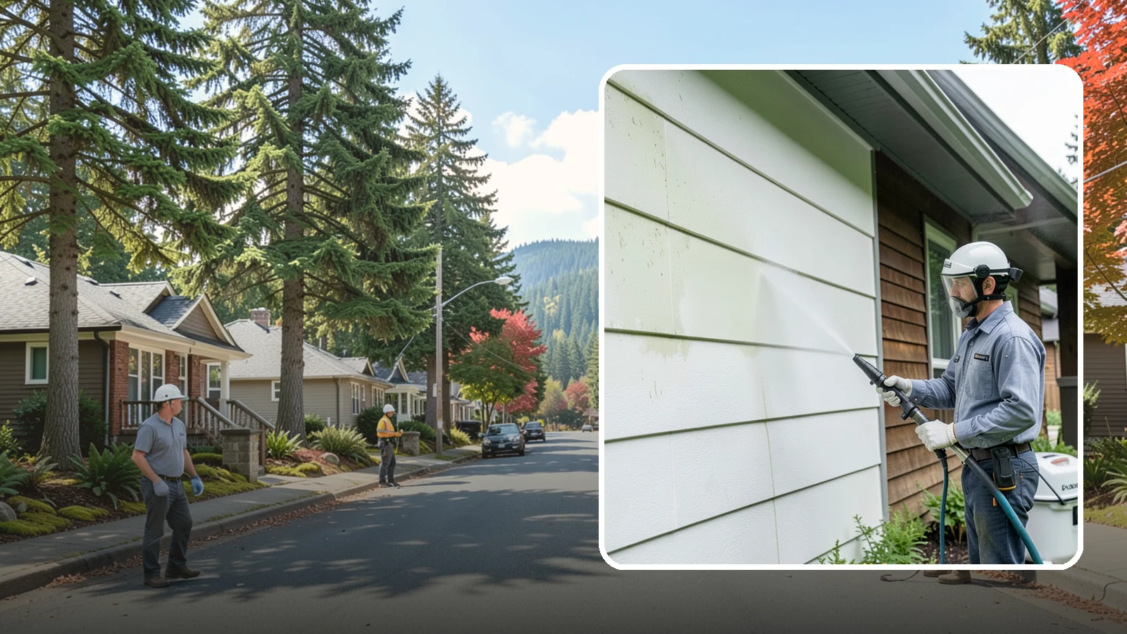 EIFS Cleaning in Hunts Point, King County, WA - EIFS cleaning safely removes mildew and grime from synthetic stucco systems that demand a very gentle, moisture-conscious...
