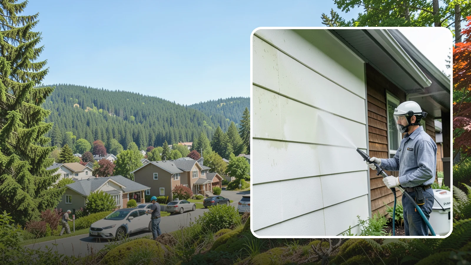 EIFS Cleaning in Index, Snohomish County, WA - EIFS cleaning safely removes mildew and grime from synthetic stucco systems that demand a very gentle, moisture-conscious...