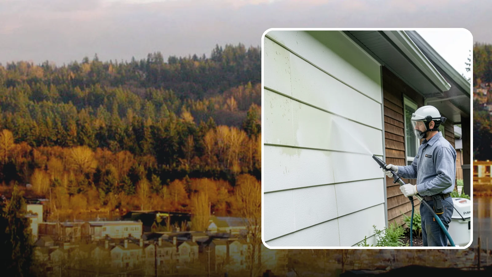 EIFS Cleaning in Kenmore, King County, WA - EIFS cleaning safely removes mildew and grime from synthetic stucco systems that demand a very gentle, moisture-conscious...