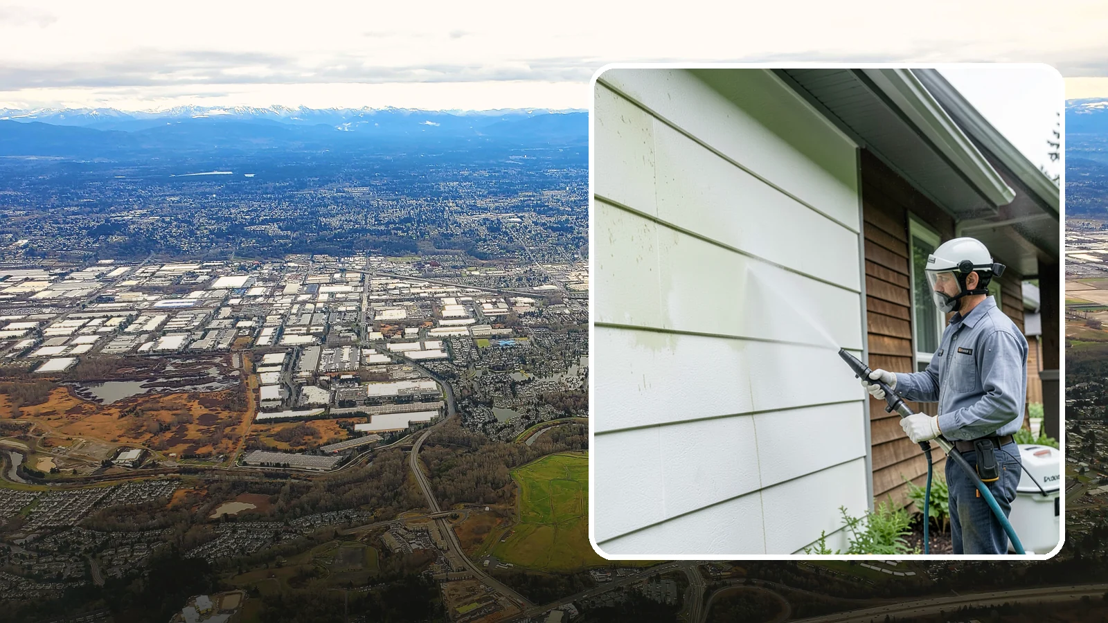 EIFS Cleaning in Kent, King County, WA - EIFS cleaning safely removes mildew and grime from synthetic stucco systems that demand a very gentle, moisture-conscious...