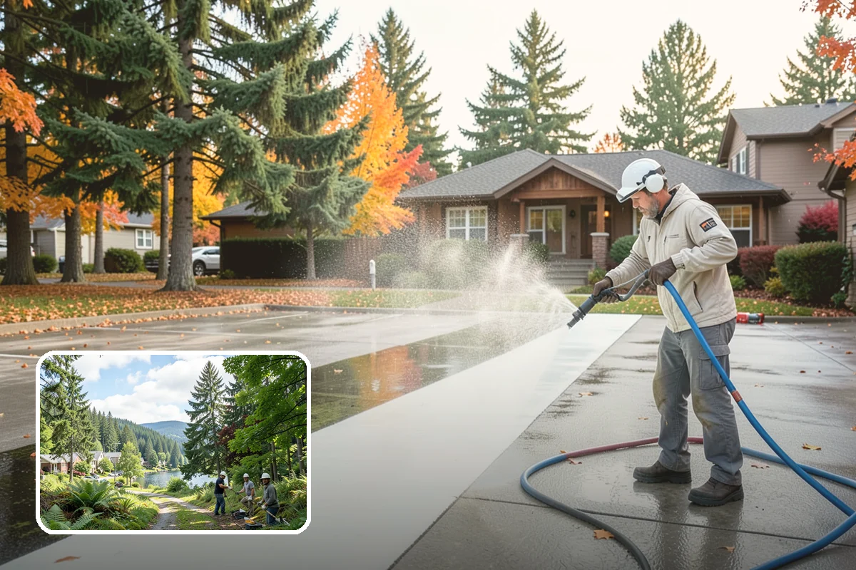 EIFS Cleaning in Lake Forest Park, King County, WA - Cleans synthetic stucco without abrasive force