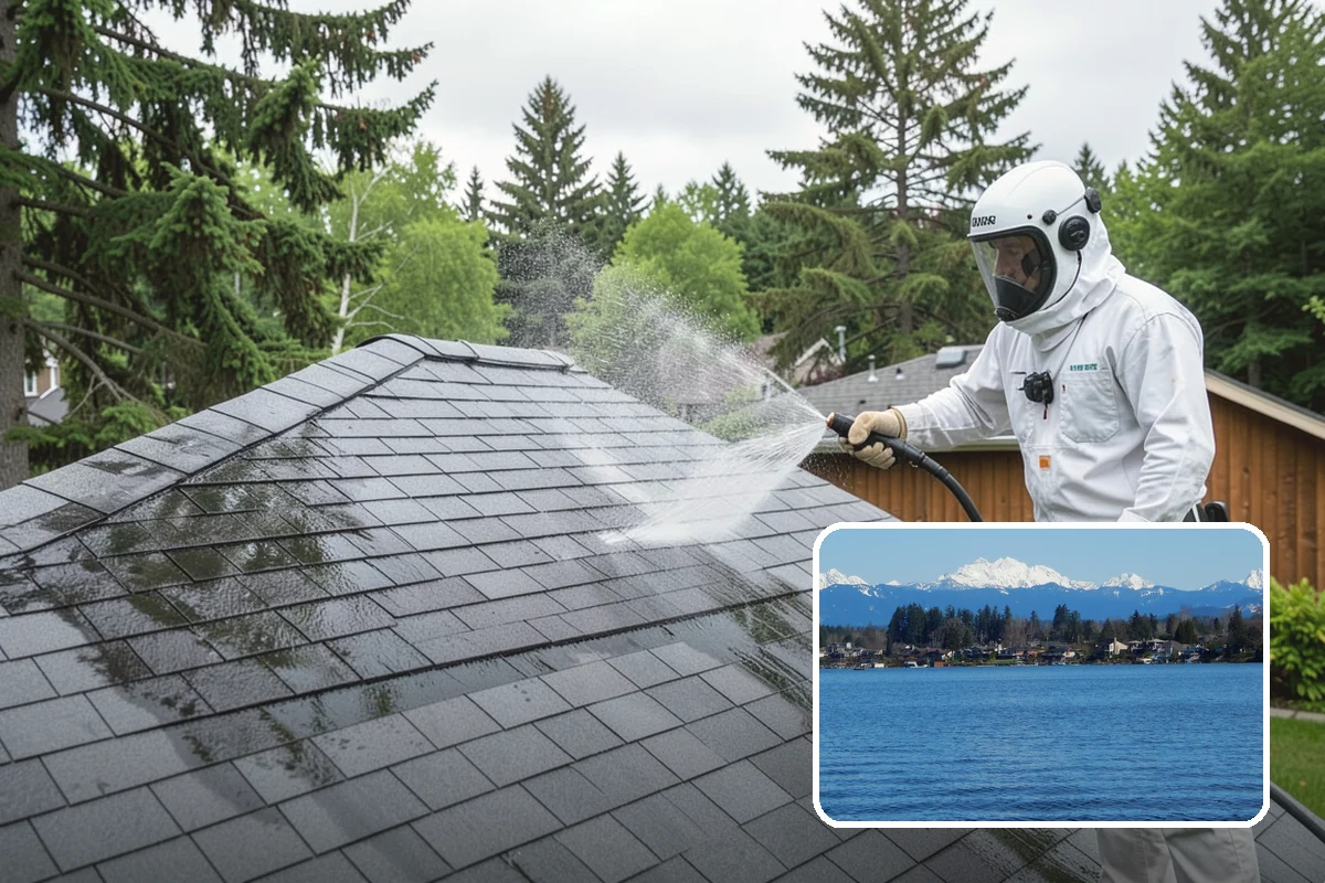 EIFS Cleaning in Lake Stevens, Snohomish County, WA - Cleans synthetic stucco without abrasive force