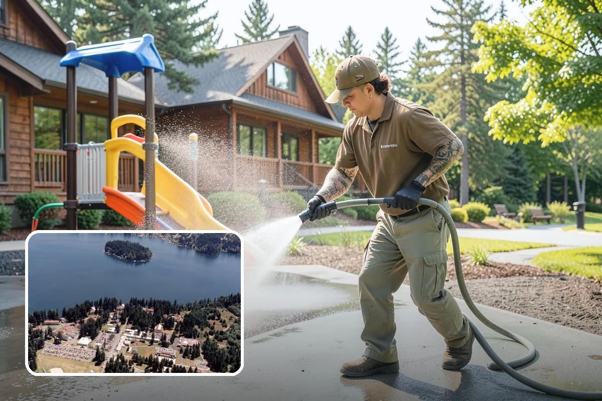 EIFS Cleaning in Lakewood, Pierce County, WA - Cleans synthetic stucco without abrasive force