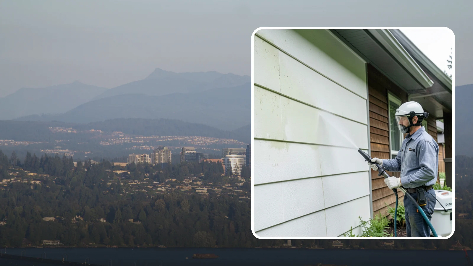 EIFS Cleaning in Medina, King County, WA - EIFS cleaning safely removes mildew and grime from synthetic stucco systems that demand a very gentle, moisture-conscious...