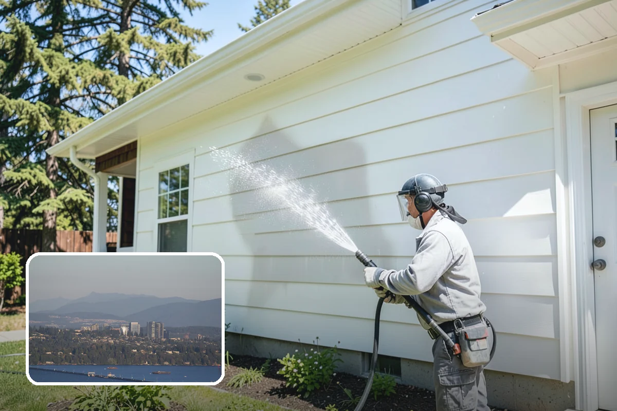 EIFS Cleaning in Medina, King County, WA - Cleans synthetic stucco without abrasive force