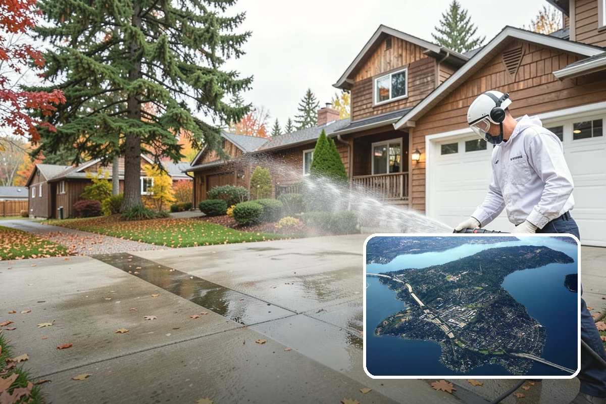 EIFS Cleaning in Mercer Island, King County, WA - Cleans synthetic stucco without abrasive force