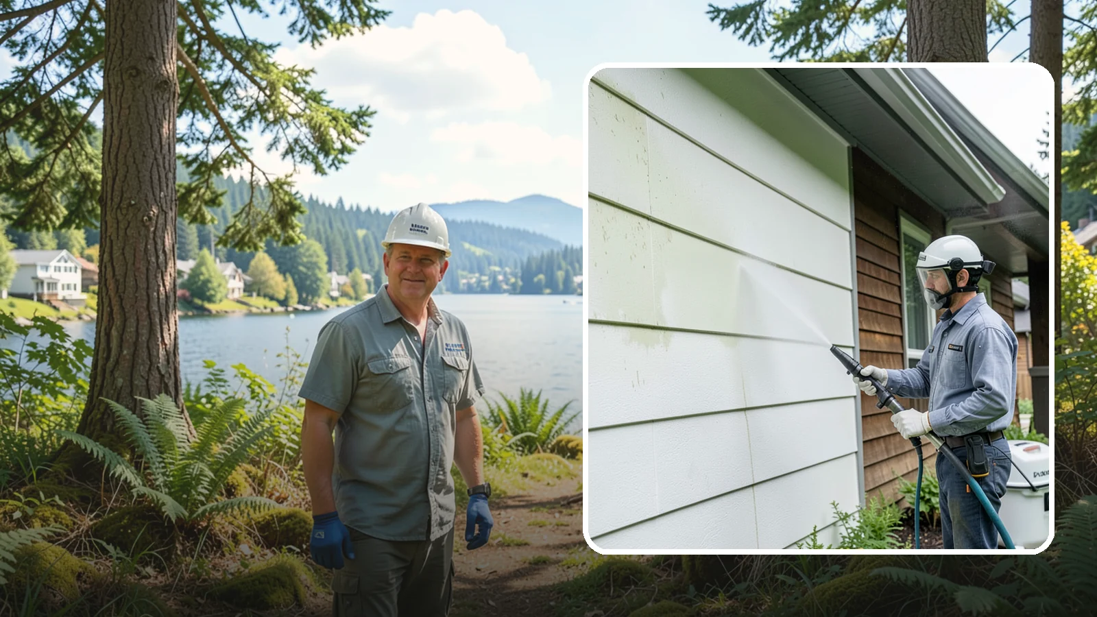 EIFS Cleaning in Milton, King County, WA - EIFS cleaning safely removes mildew and grime from synthetic stucco systems that demand a very gentle, moisture-conscious...