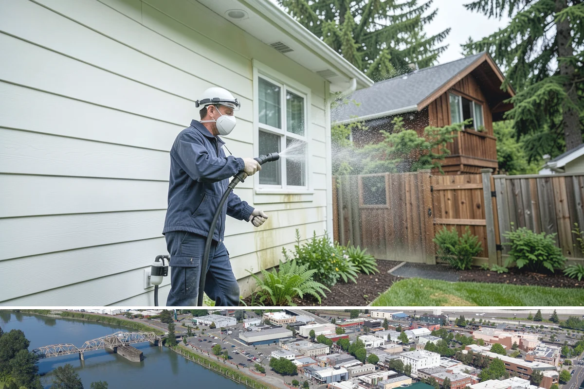 EIFS Cleaning in Mount Vernon, Skagit County, WA - Schedule in the dry summer stretch so the sensitive system dries fully and stays free of trapped moisture.