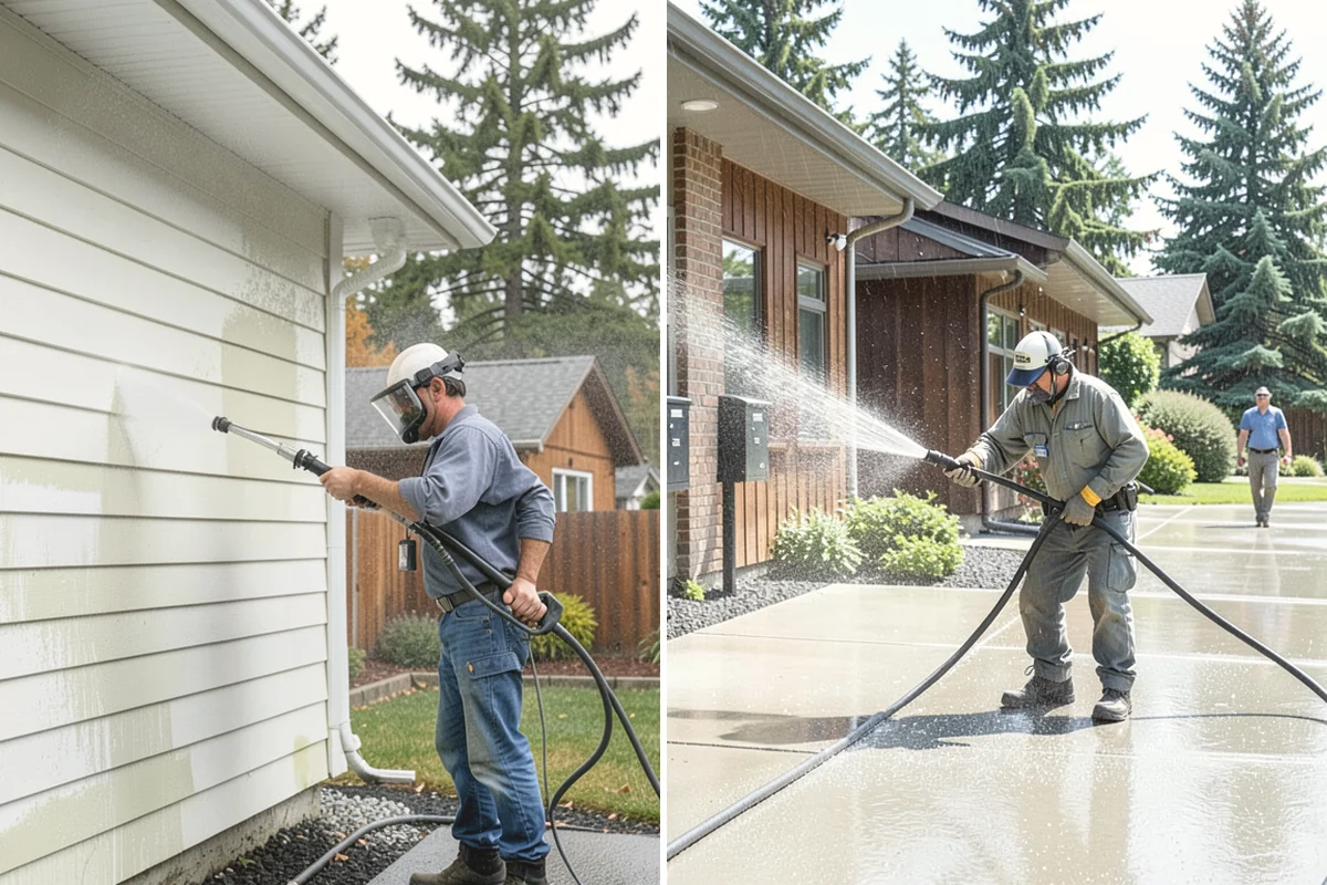 EIFS Cleaning in Mountlake Terrace, Snohomish County, WA - Identify the EIFS finish and note any damaged areas