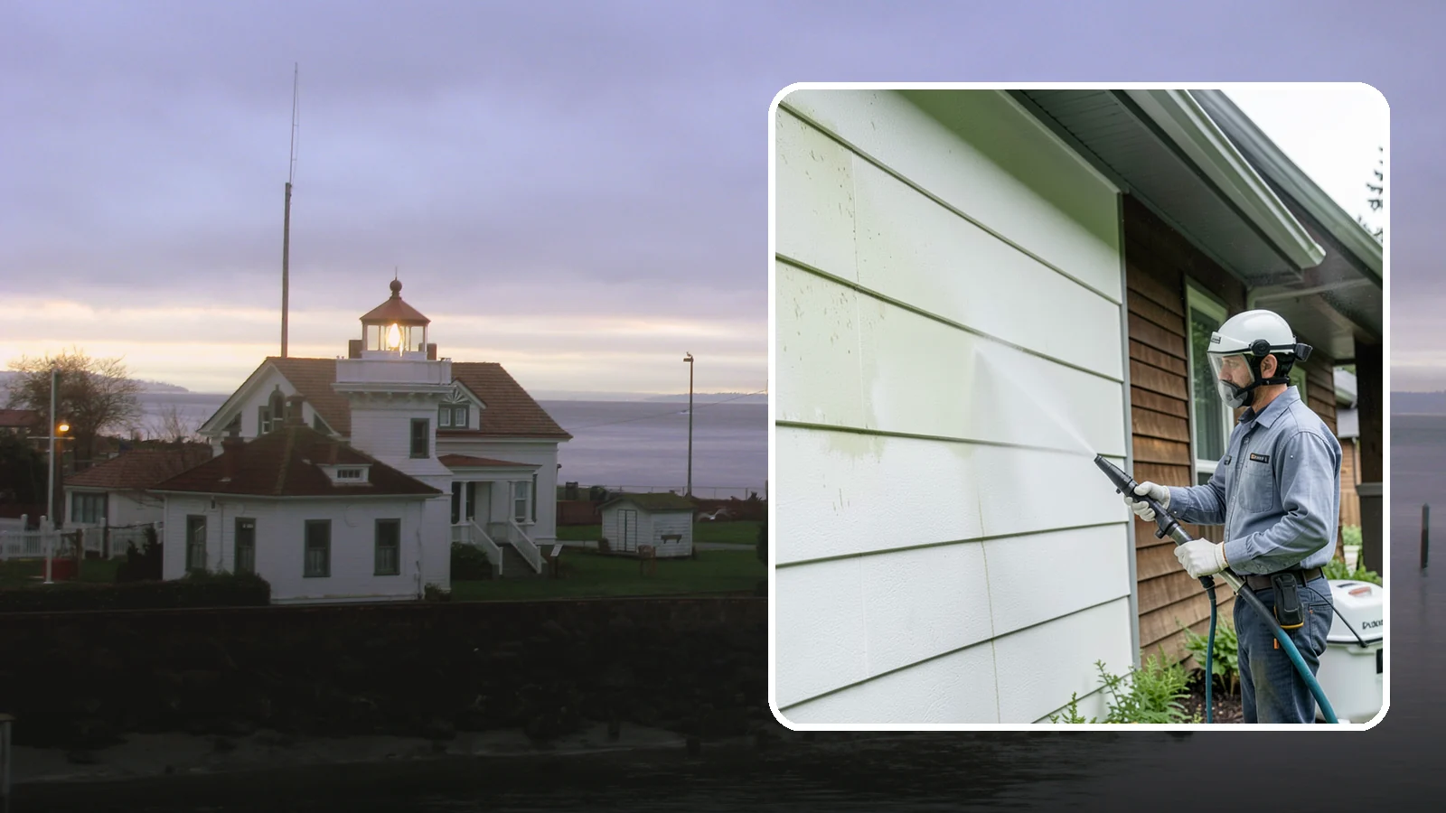 EIFS Cleaning in Mukilteo, Snohomish County, WA - EIFS cleaning safely removes mildew and grime from synthetic stucco systems that demand a very gentle, moisture-conscious...