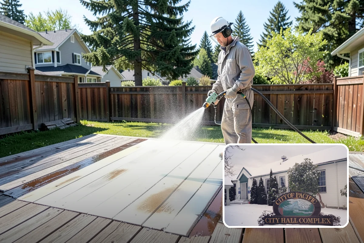 EIFS Cleaning in Pacific, King County, WA - Cleans synthetic stucco without abrasive force
