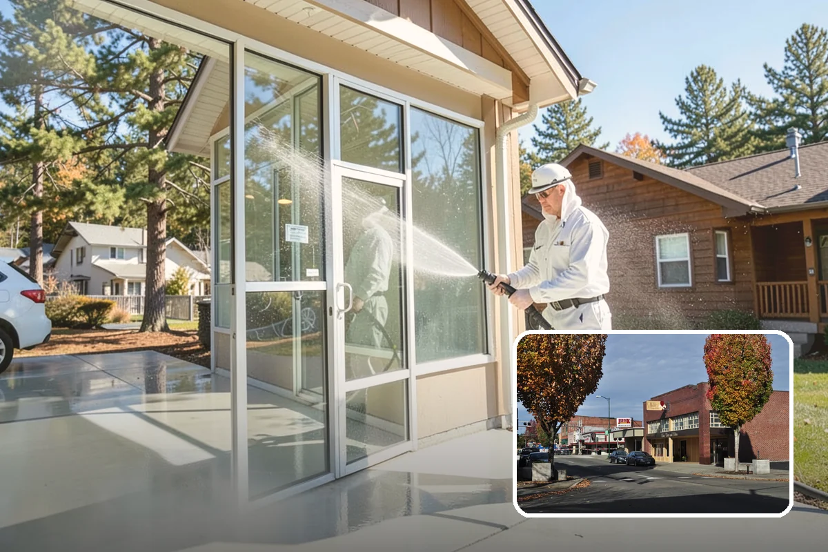EIFS Cleaning in Puyallup, Pierce County, WA - Cleans synthetic stucco without abrasive force