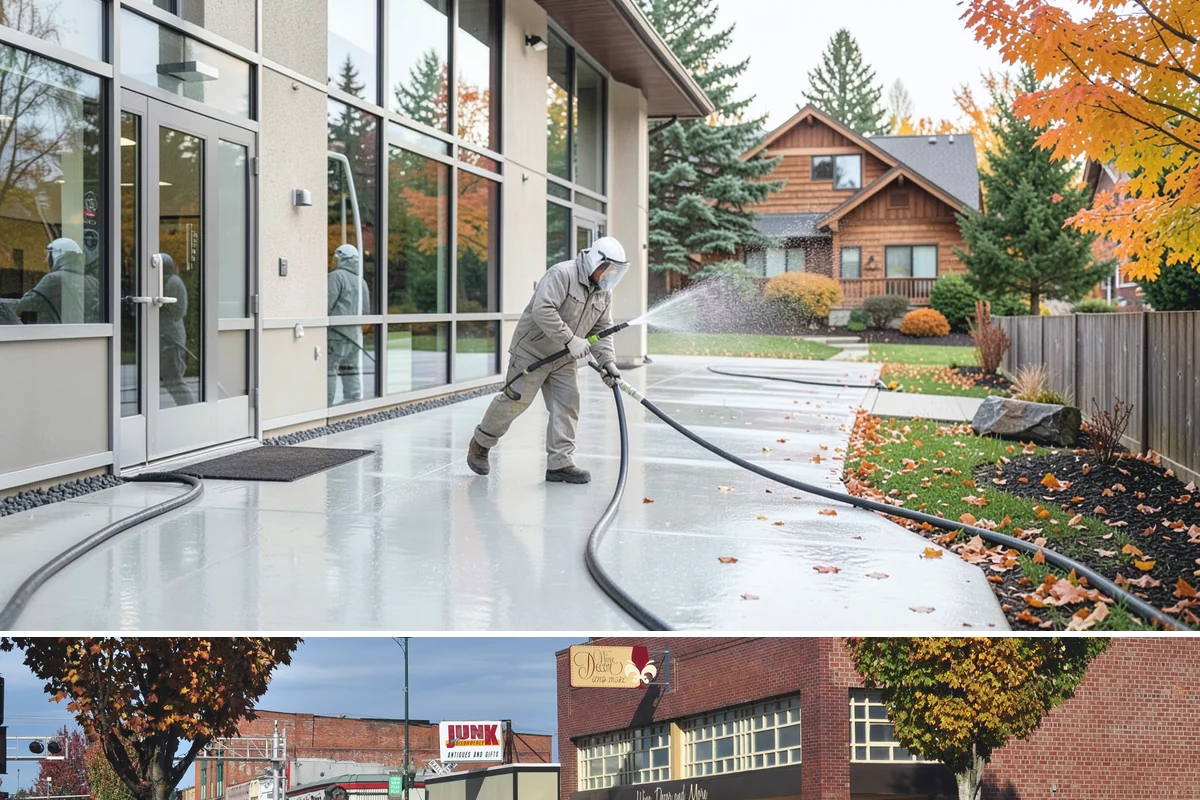 EIFS Cleaning in Puyallup, Pierce County, WA - Schedule in the dry summer stretch so the sensitive system dries fully and stays free of trapped moisture.