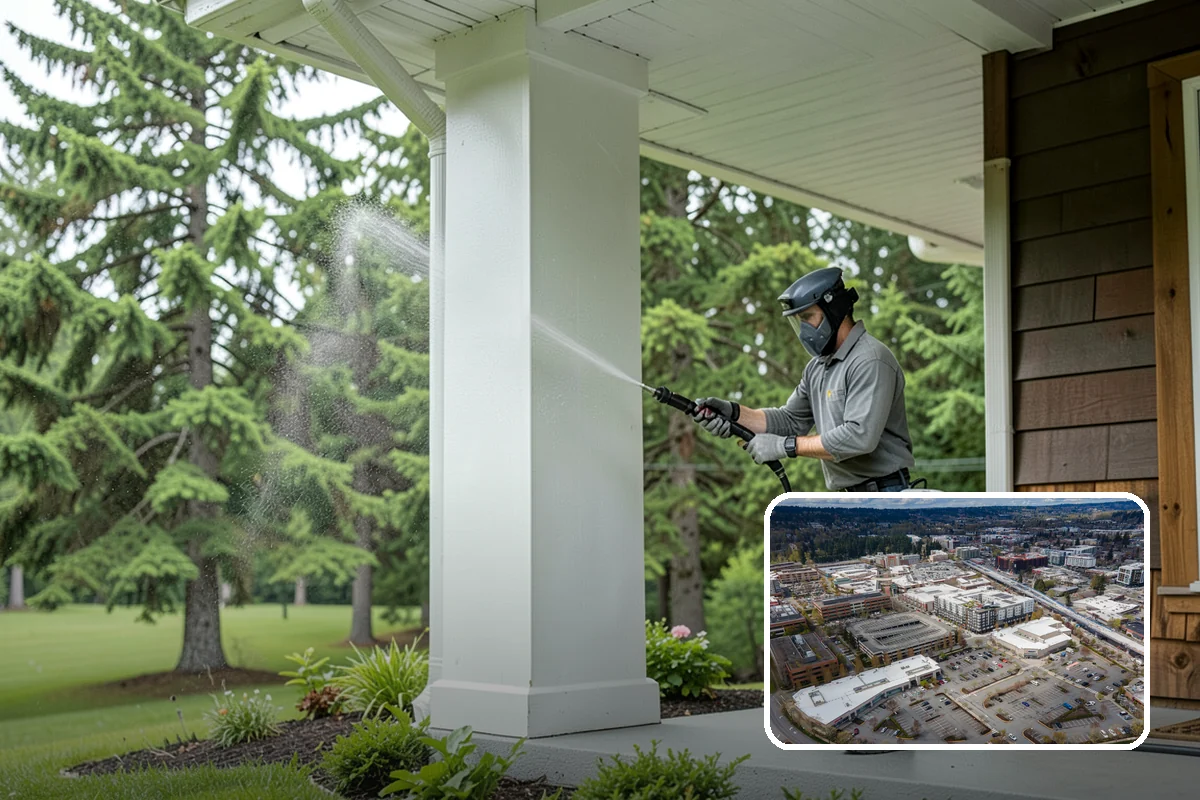 EIFS Cleaning in Redmond, King County, WA - Cleans synthetic stucco without abrasive force