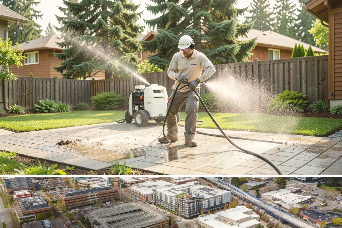 EIFS Cleaning in Redmond, King County, WA - Schedule in the dry summer stretch so the sensitive system dries fully and stays free of trapped moisture.