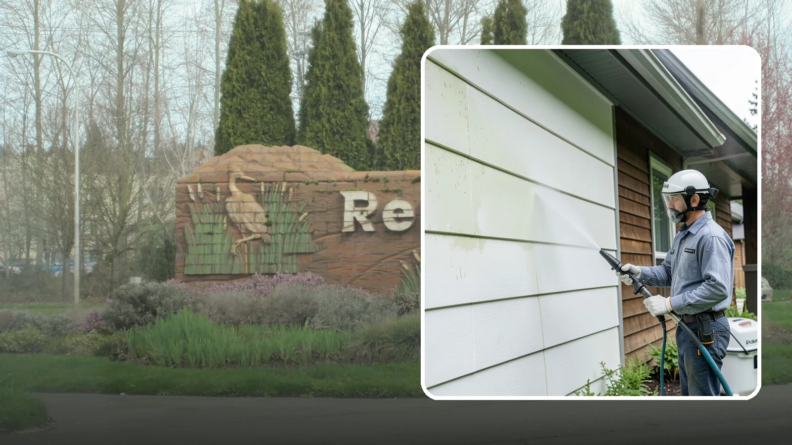 EIFS Cleaning in Renton, King County, WA - EIFS cleaning safely removes mildew and grime from synthetic stucco systems that demand a very gentle, moisture-conscious...