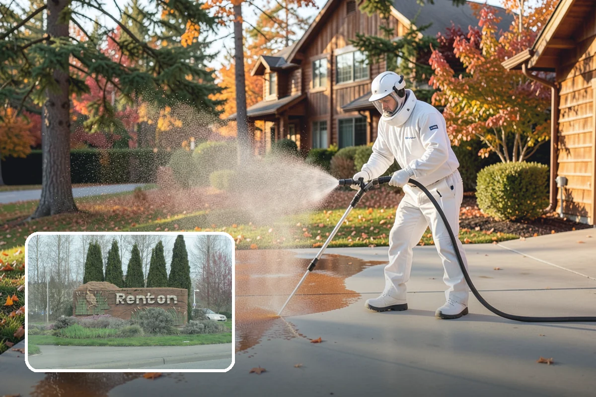 EIFS Cleaning in Renton, King County, WA - Cleans synthetic stucco without abrasive force