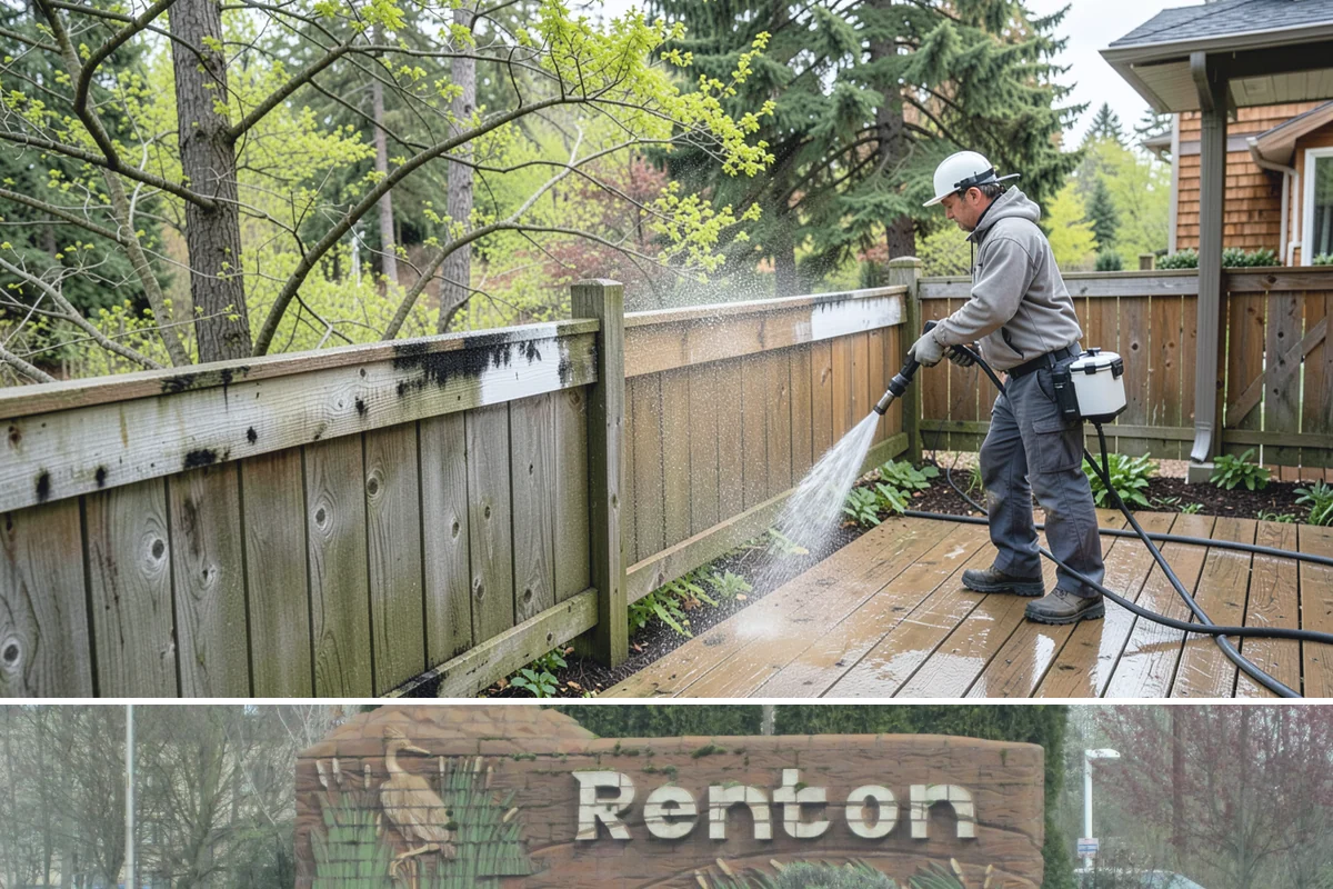 EIFS Cleaning in Renton, King County, WA - Schedule in the dry summer stretch so the sensitive system dries fully and stays free of trapped moisture.