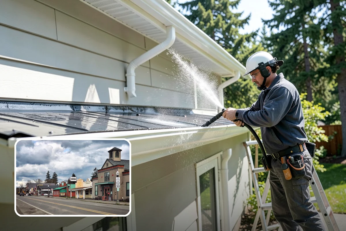 EIFS Cleaning in Roy, Pierce County, WA - Cleans synthetic stucco without abrasive force
