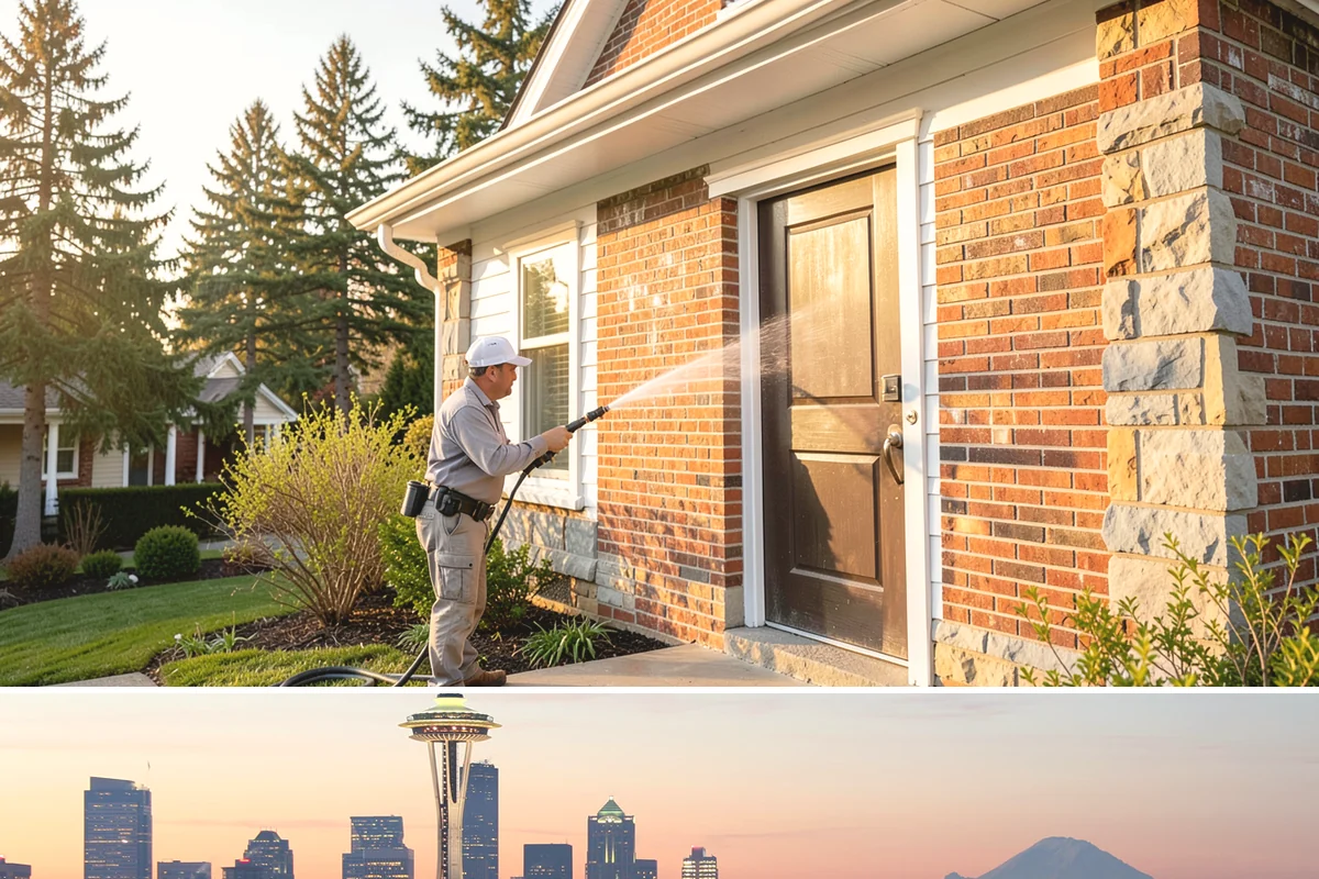 EIFS Cleaning in Seattle, King County, WA - Schedule in the dry summer stretch so the sensitive system dries fully and stays free of trapped moisture.