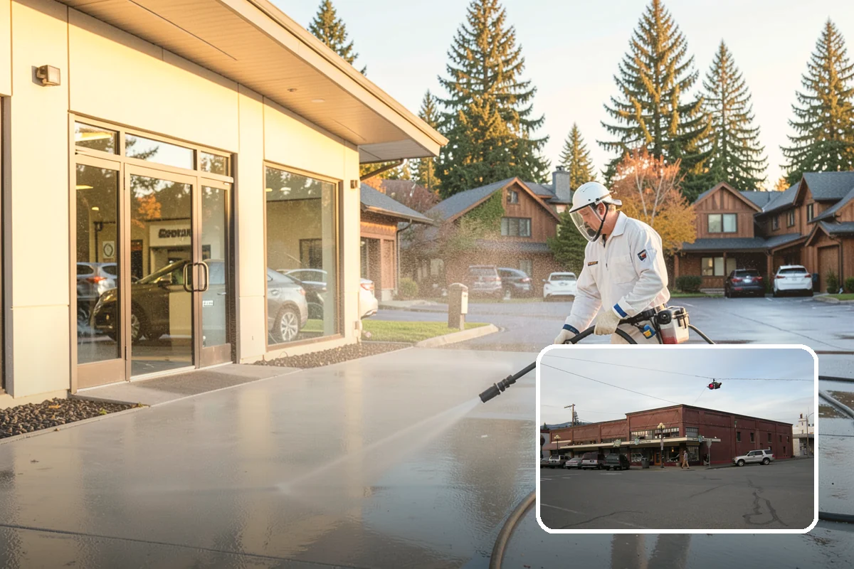 EIFS Cleaning in Sedro-Woolley, Skagit County, WA - Cleans synthetic stucco without abrasive force
