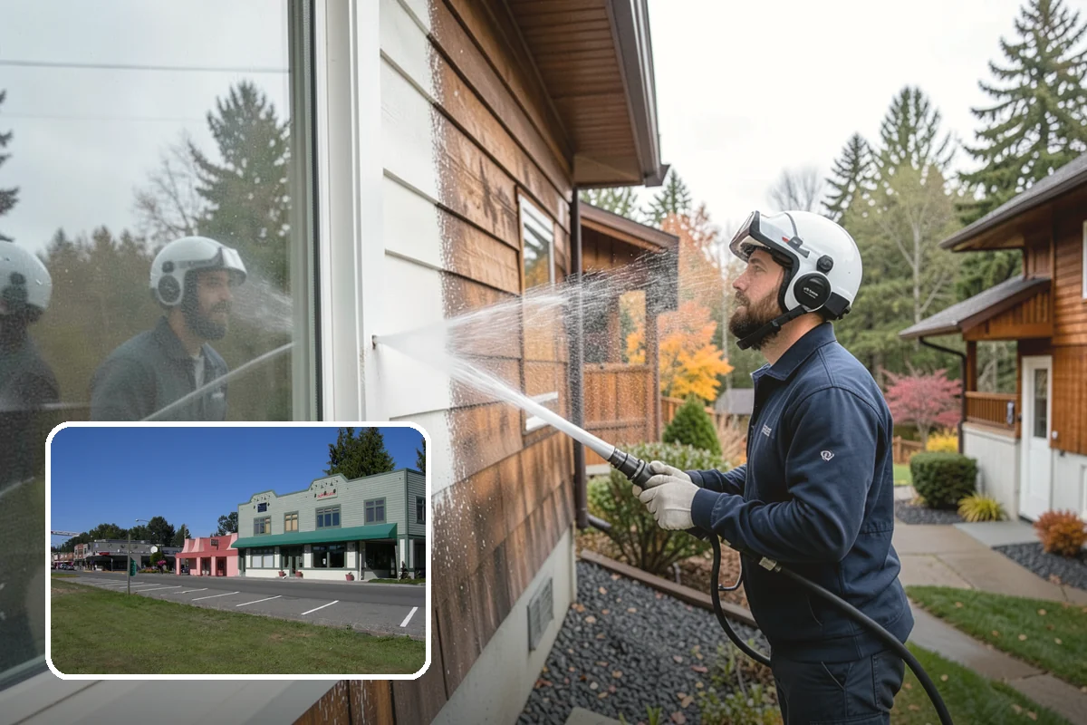 EIFS Cleaning in Snoqualmie, King County, WA - Cleans synthetic stucco without abrasive force