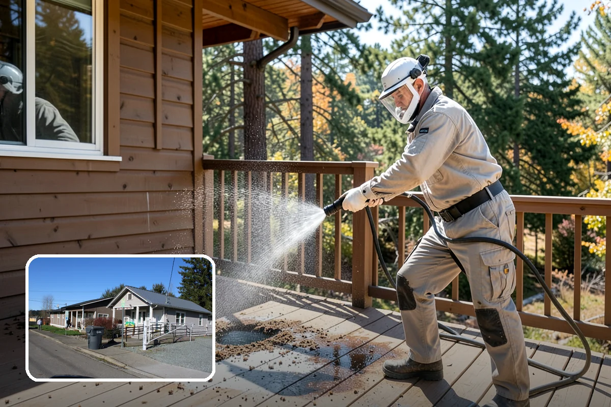 EIFS Cleaning in South Prairie, Pierce County, WA - Cleans synthetic stucco without abrasive force
