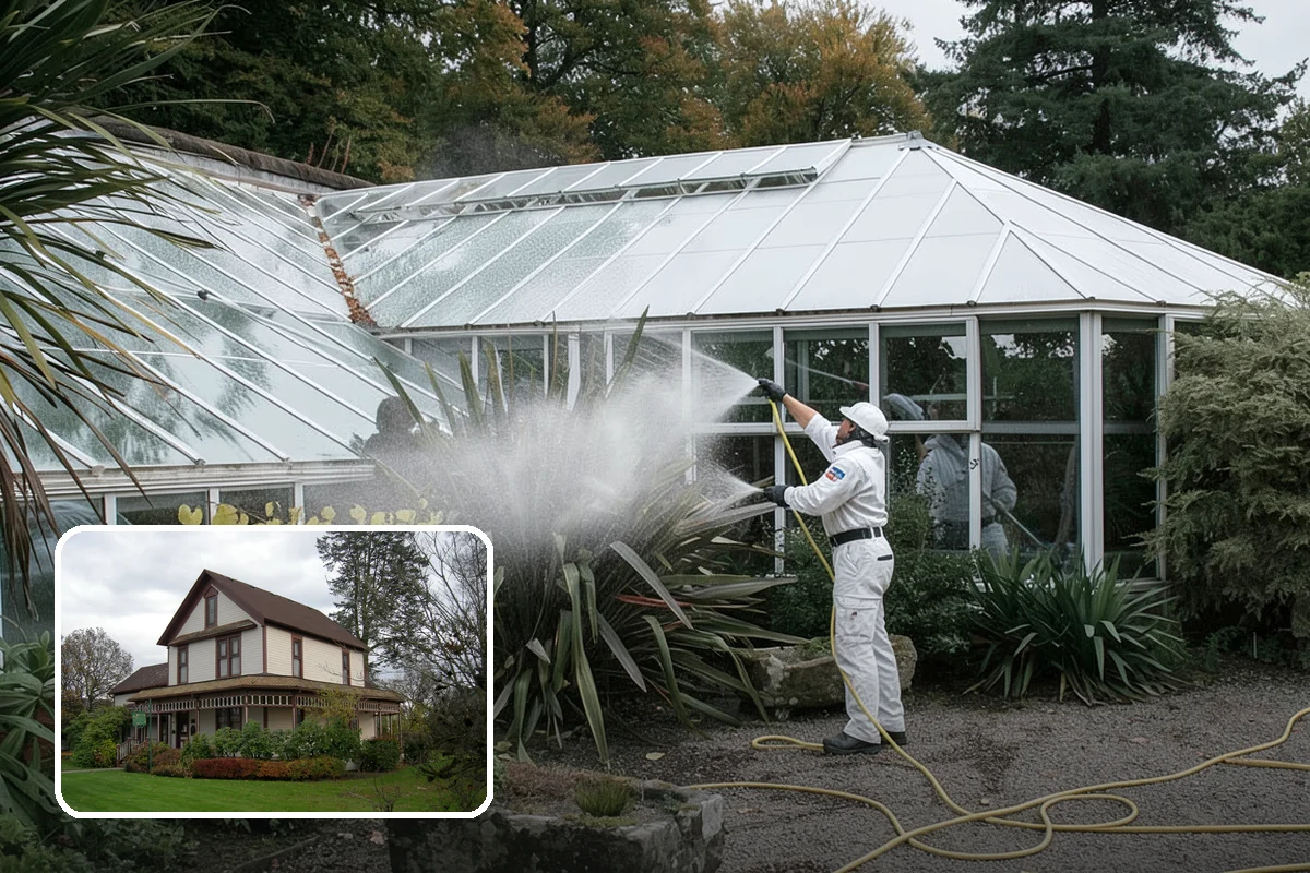 EIFS Cleaning in Sumner, Pierce County, WA - Cleans synthetic stucco without abrasive force