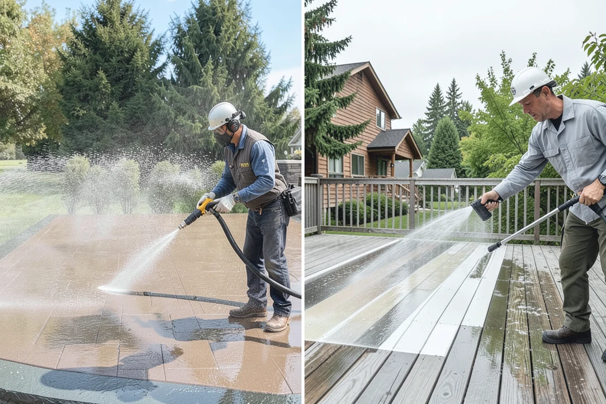EIFS Cleaning in Sumner, Pierce County, WA - Identify the EIFS finish and note any damaged areas